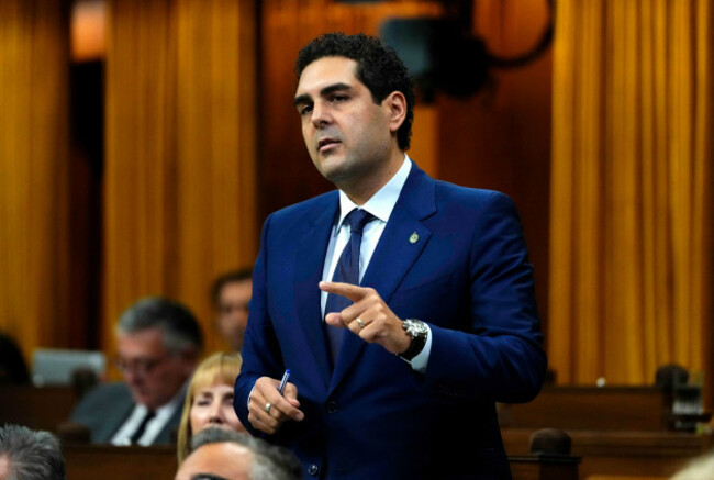 ottawa-can-19th-sep-2025-vince-gasparro-parliamentary-secretary-to-the-secretary-of-state-combatting-crime-rises-during-question-period-in-the-house-of-commons-on-parliament-hill-in-ottawa-on