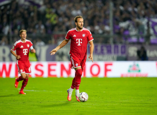 harry-kane-fc-bayern-muenchen-9-am-ball-ger-vfl-osnabruck-vs-fc-bayern-munchen-dfb-pokal-1-runde-saison-2026-27-bremer-brucke-osnabruck-02-09-2026dfl-regulations-prohibit-any-use-of-ph