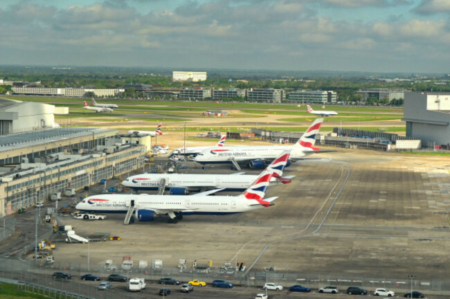 london-england-uk-4-may-2024-aerial-view-of-the-british-airways-maintenance-area-at-london-heathrow-airport