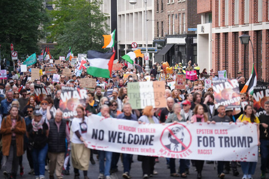 people-take-part-in-an-anti-trump-protest-march-through-dublin-city-centre-during-us-president-donald-trumps-trip-to-the-republic-of-ireland-picture-date-saturday-september-12-2026