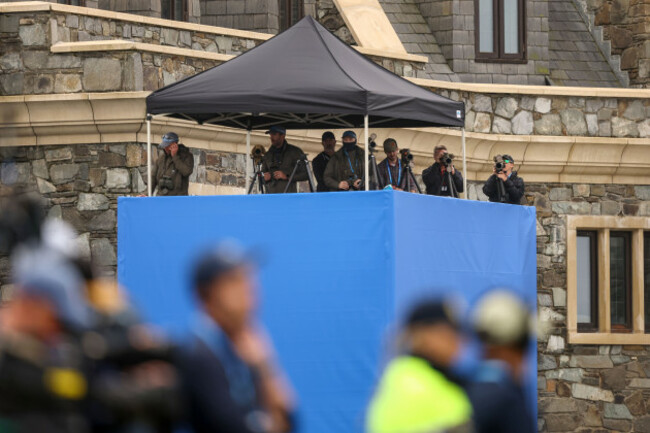 a-view-of-members-of-an-garda-siochana-watching-over-the-course