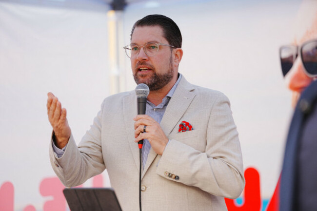 sweden-democrats-party-leader-jimmie-akesson-sd-presents-the-partys-election-manifesto-for-2026-at-stora-torget-in-nykoping-sweden-september-7-2026-photo-magnus-lejhallttcode-10658-this-text-i