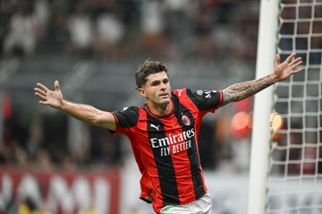 ipa88772247-christian-pulisic-of-ac-milan-celebrates-after-scoring-a-goal-during-the-italian-serie-a-soccer-match-between-ac-milan-and-us-lecce-on-september-20-2026-at-the-giuseppe-meazza-san-siro