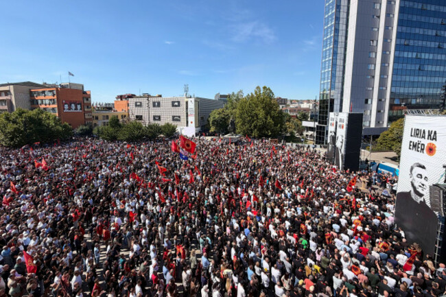 people-gather-in-pristina-kosovo-friday-sept-18-2026-to-protest-against-the-verdicts-for-former-kosovo-president-hashim-thaci-and-three-other-former-kosovo-liberation-army-leaders-kadri-veseli