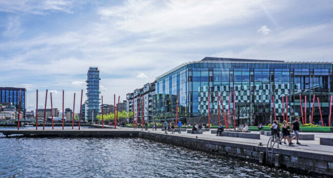 grand-canal-square-in-dublin-ireland-on-a-sunny-sunday-afternoon