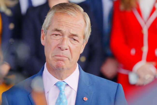 reform-uk-leader-nigel-farage-speaks-to-the-media-alongside-helen-jenner-not-pictured-on-the-steps-of-the-senedd-in-cardiff-after-she-was-named-as-the-new-leader-of-reform-wales-picture-date-mond