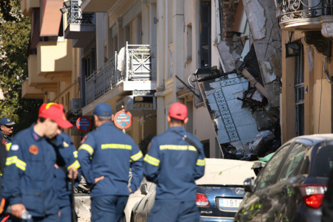 athen-greece-25th-sep-2026-a-two-story-building-collapsed-in-the-plaka-neighborhood-in-central-athens-following-a-violent-explosion-initial-reports-suggest-that-a-gas-leak-may-have-caused-the-exp