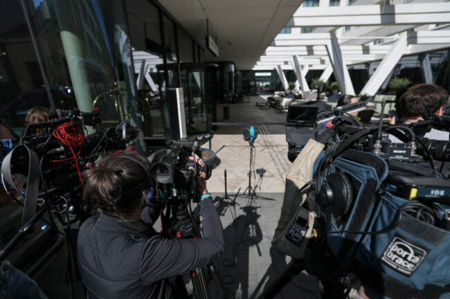 a-view-of-journalists-gathered-outside-mercure-hotel
