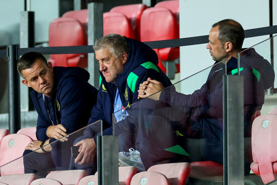 shane-robinson-paul-cooke-and-john-martin-in-the-stands-ahead-of-the-match
