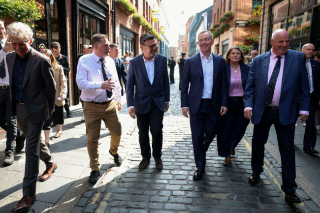 prime-minister-andy-burnham-centre-left-with-northern-ireland-secretary-sir-chris-bryant-centre-right-in-belfast-as-he-makes-his-first-visit-to-northern-ireland-since-coming-to-office-picture-da