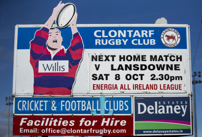 a-view-outside-clontarf-rugby-club-ahead-of-the-game