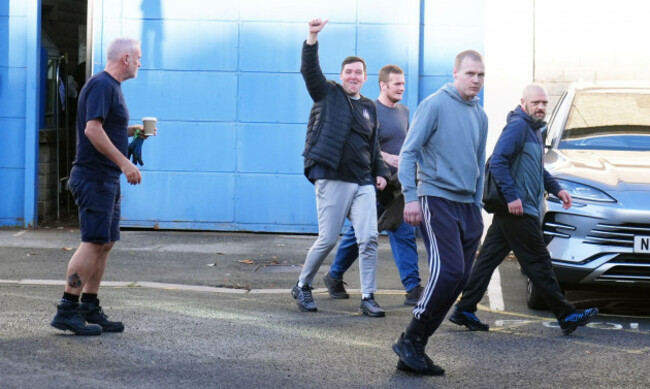 people-leaving-hmp-durham-in-north-east-england-around-700-prisoners-will-walk-free-from-jail-in-the-first-wave-of-the-controversially-expanded-programme-to-free-up-spaces-in-prisons-ministers-say-t