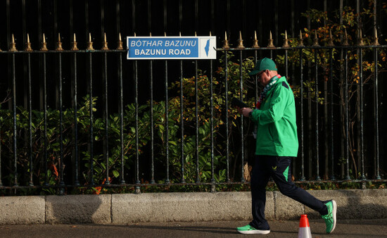 a-view-of-a-sign-reading-bazunu-road-ahead-of-the-game