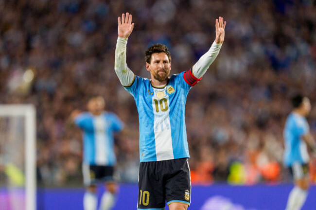 buenos-aires-argentina-october-6-lionel-messi-10-of-argentina-celebrates-a-goal-during-a-game-between-benin-and-argentina-at-estadio-monumental-on-october-6-2026-in-buenos-aires-argentina