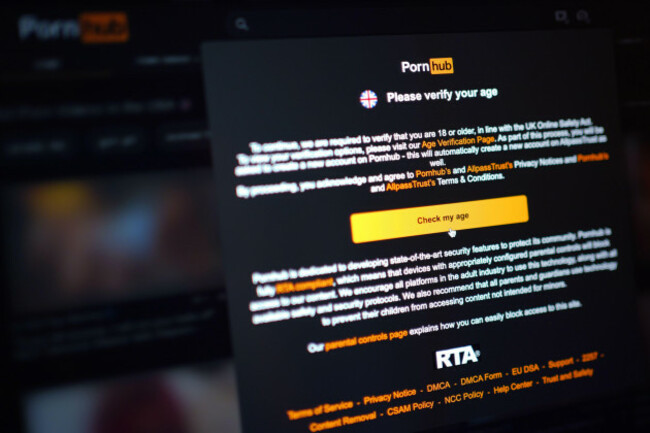an-online-adult-website-asks-to-verify-the-age-of-the-user-on-a-laptop-in-london-part-of-the-new-rules-set-out-in-the-online-safety-act-speaking-about-the-new-age-checks-in-force-from-friday-for-por