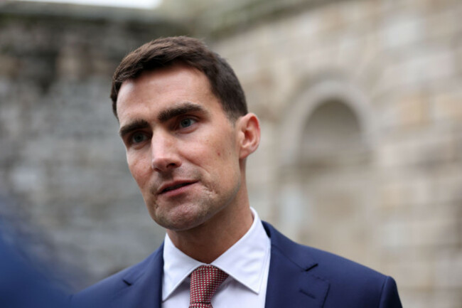 public-expenditure-minister-jack-chambers-speaks-to-the-media-outside-leinster-house-dublin-following-the-announcement-of-budget-2027-picture-date-tuesday-october-6-2026