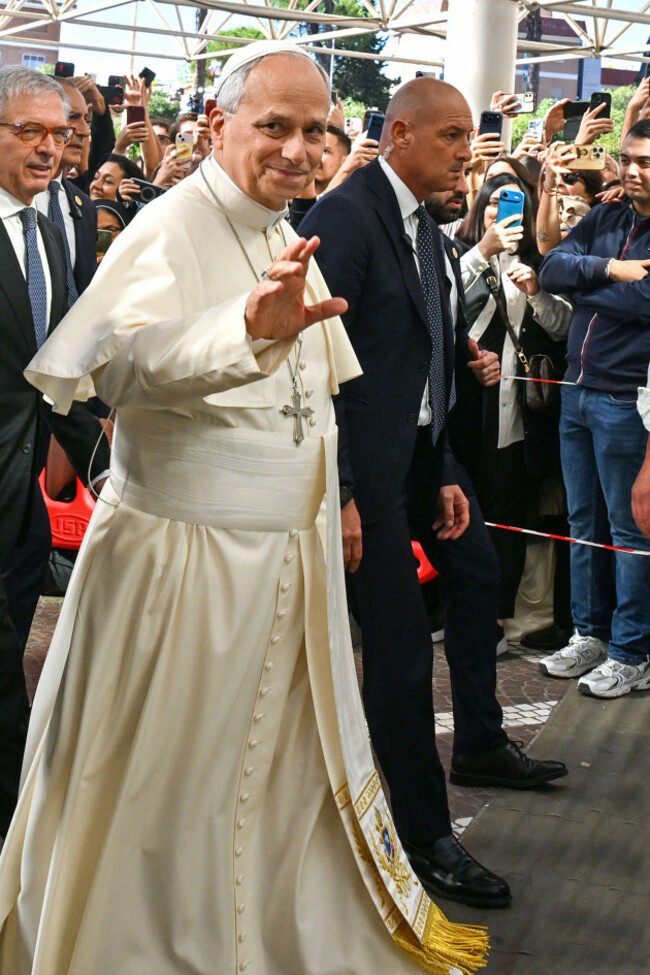 rome-italy-13th-oct-2026-italy-rome-vatican-october-13-2026-pope-leo-xiv-arrives-at-the-gemelli-university-hospital-ahead-of-surgery-to-remove-a-lump-from-his-lung-in-rome-photograph-by-ale