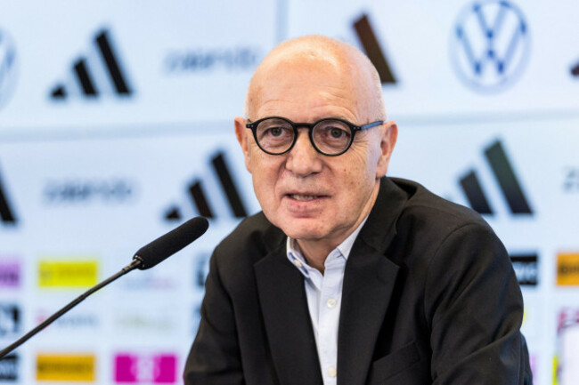 frankfurt-germany-24th-july-2026-frankfurt-germany-july-24-bernd-neuendorf-president-dfb-during-the-press-conference-to-present-juergen-klopp-as-the-new-head-coach-of-germany-at-dfb-campus-o