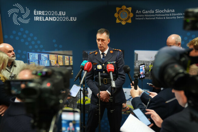 garda-commissioner-justin-kelly-speaking-to-the-media-ahead-of-the-garda-college-graduation-ceremony-at-mccan-barracks-in-templemore-co-tipperary-picture-date-friday-october-16-2026