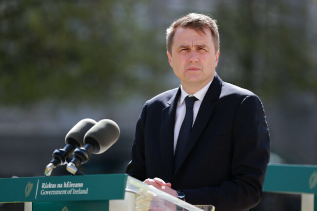 minister-james-browne-speaking-to-the-media-at-government-buildings-in-dublin-about-increased-penalties-for-knife-crime-picture-date-tuesday-april-16-2024