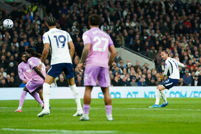 london-uk-19th-oct-2026-james-maddison-of-tottenham-hotspur-scoring-his-goal-to-make-it-1-0-during-the-tottenham-hotspur-v-coventry-city-premier-league-match-at-the-tottenham-hotspur-stadium-lond