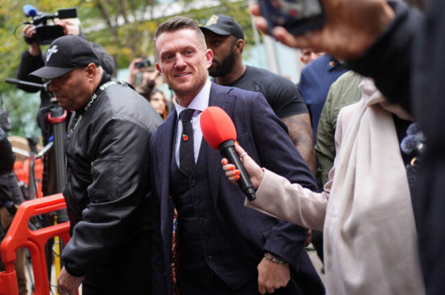tommy-robinson-whose-real-name-is-stephen-yaxley-lennon-outside-southwark-crown-court-south-london-where-he-is-charged-with-the-harassment-of-two-journalists-between-august-5-and-7-2024-picture-d