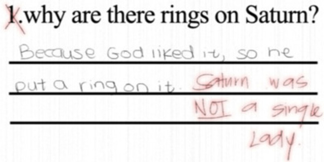 always check your child's homework before they hand it in