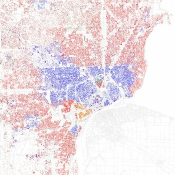 These maps show 21 highly segregated USA cities · TheJournal.ie