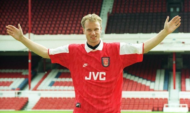 Image result for bergkamp signs for arsenal