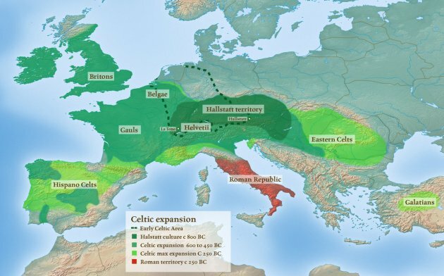 Celtic Map Of Europe The ancient Celts: More Europe wide than you would think 